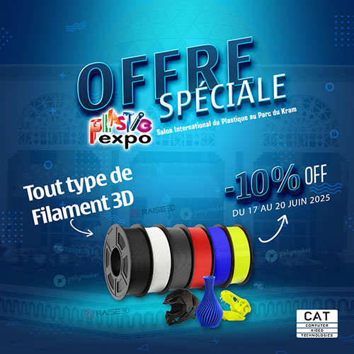 Promotion spéciale 10% sur filaments 3D